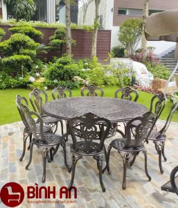 Bộ Bàn Ghế Ngoài Trời Nhôm Đúc BT-150