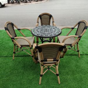 Bàn Ghế Cafe Ngoài Trời Nhập Khẩu D68