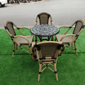 Bàn Ghế Cafe Ngoài Trời Nhập Khẩu D68