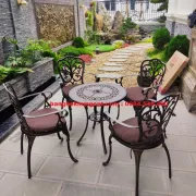 Bàn Ghế Sân Vườn Nhôm Đúc