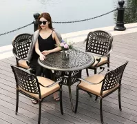 Bàn Ghế Sân Vườn Nhôm Đúc BA-D90