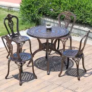 bàn ghế nhôm đúc ngoài trời D80