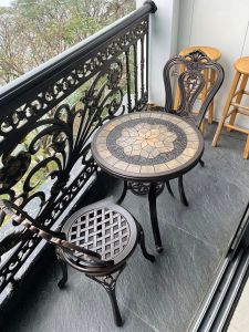Bàn ghế ban công nhỏ D60-2 ghế
