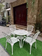 Bộ Bàn Ghế Nhôm Đúc Ngoài Trời D78-4G