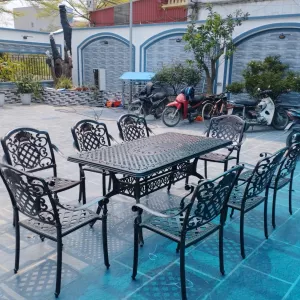 Bộ Bàn Nhôm Đúc Sân Vườn HCN-D175