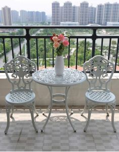 Bàn Ghế Ban Công Nhôm Đúc