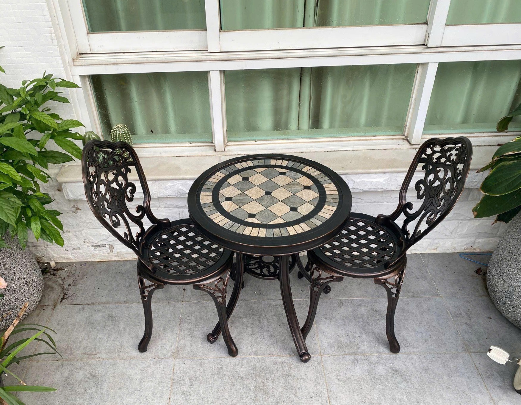 Bàn ghế ban công ngoài trời -BA-MĐ60