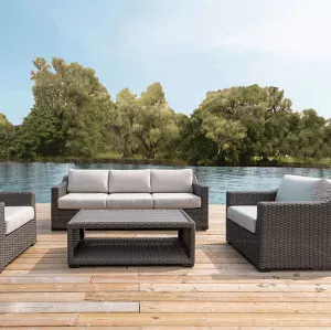 Bộ ghế sofa và bàn nhựa giả mây ngoài trời SFN01