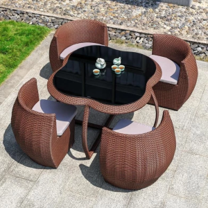 Bộ Sofa Sân Vườn Mây Nhựa