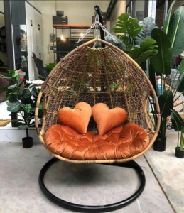 Xích Đu Đôi Mây Nhựa Sân Vườn MN02