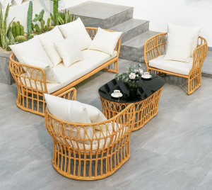 Bàn Ghế Sofa Mây Nhựa Cao Cấp SF08