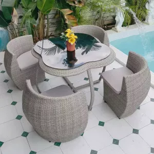Bộ Sofa Sân Vườn Mây Nhựa