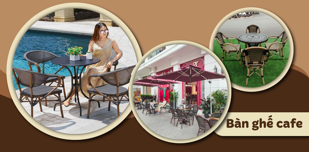 Bàn Ghế Cafe Ngoài Trời