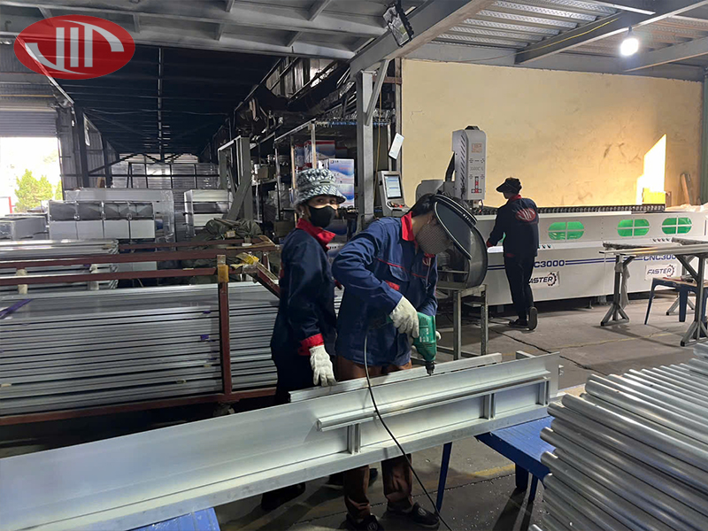 Custom Aluminum Frame Fabrication at Viet Y Aluminium Factory