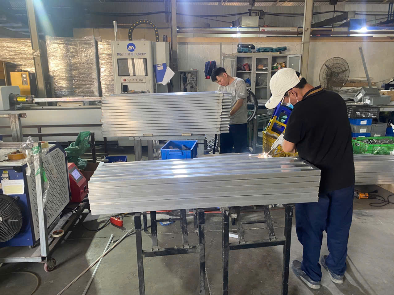 Viet Y Aluminium provides custom laser cutting and CNC punching services International standard quality