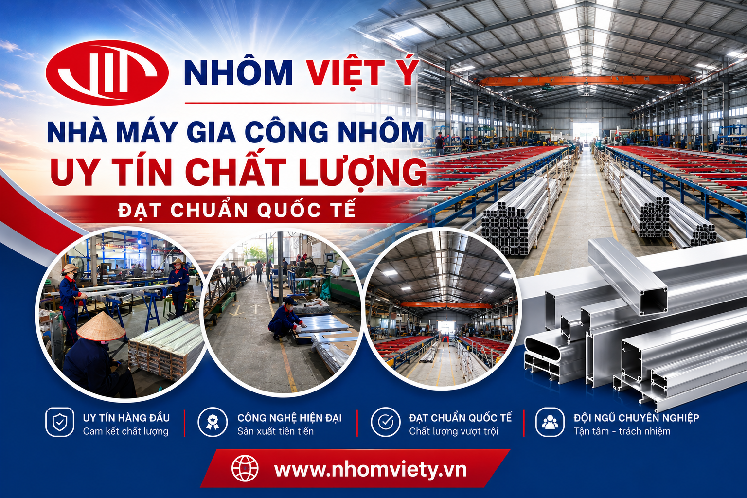 Viet Y Aluminium Affirms Its Position as an International Standard Aluminum Processing Factory
