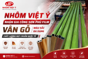 Viet Y Aluminium Wood Grain Film Coated Aluminium Processing: Durable, Aesthetic, Diverse Colors, International Quality Standards