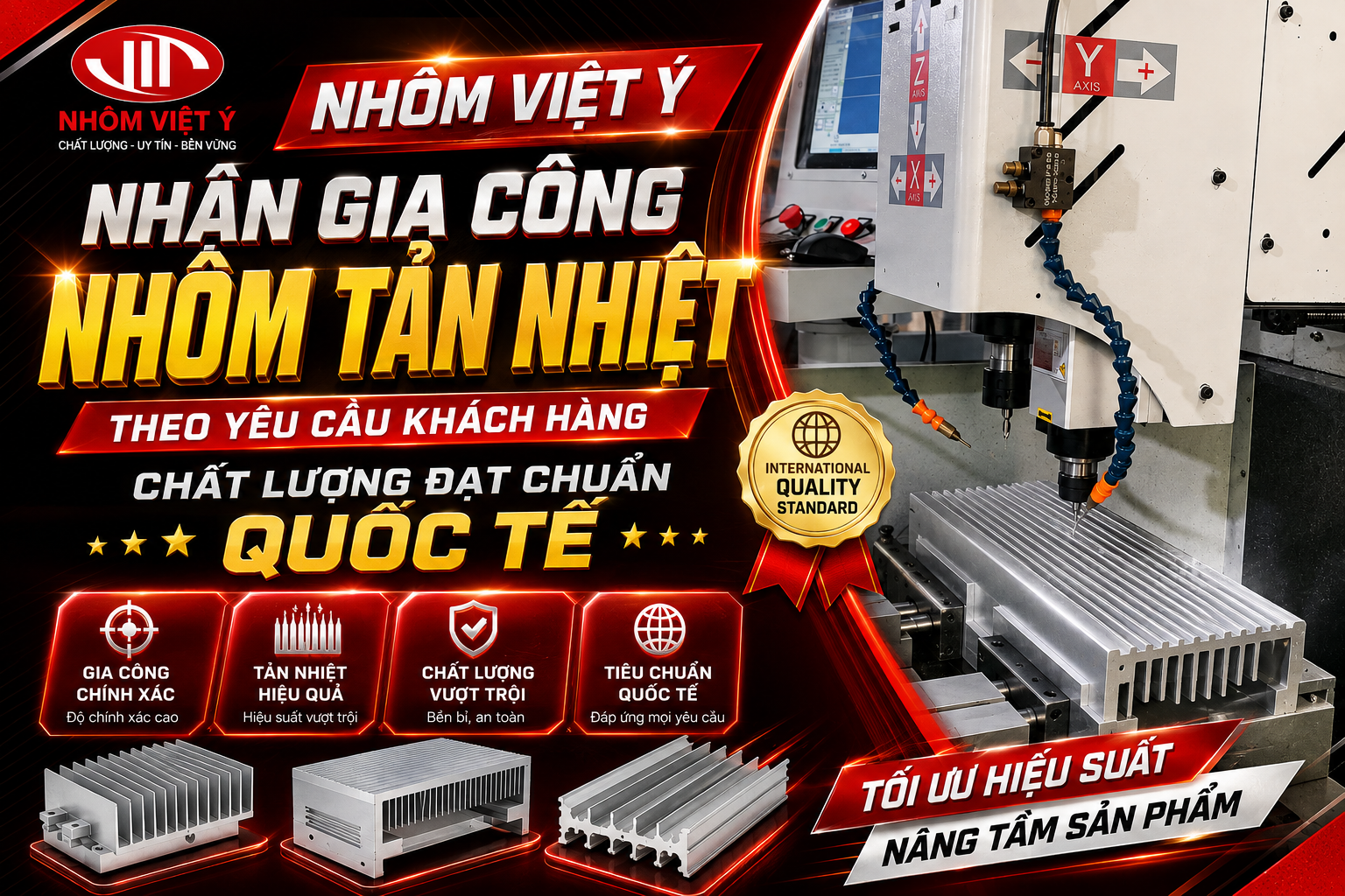 Viet Y Aluminium Your Trusted Partner for Custom Heat Sink Aluminium Manufacturing with International Quality Standards