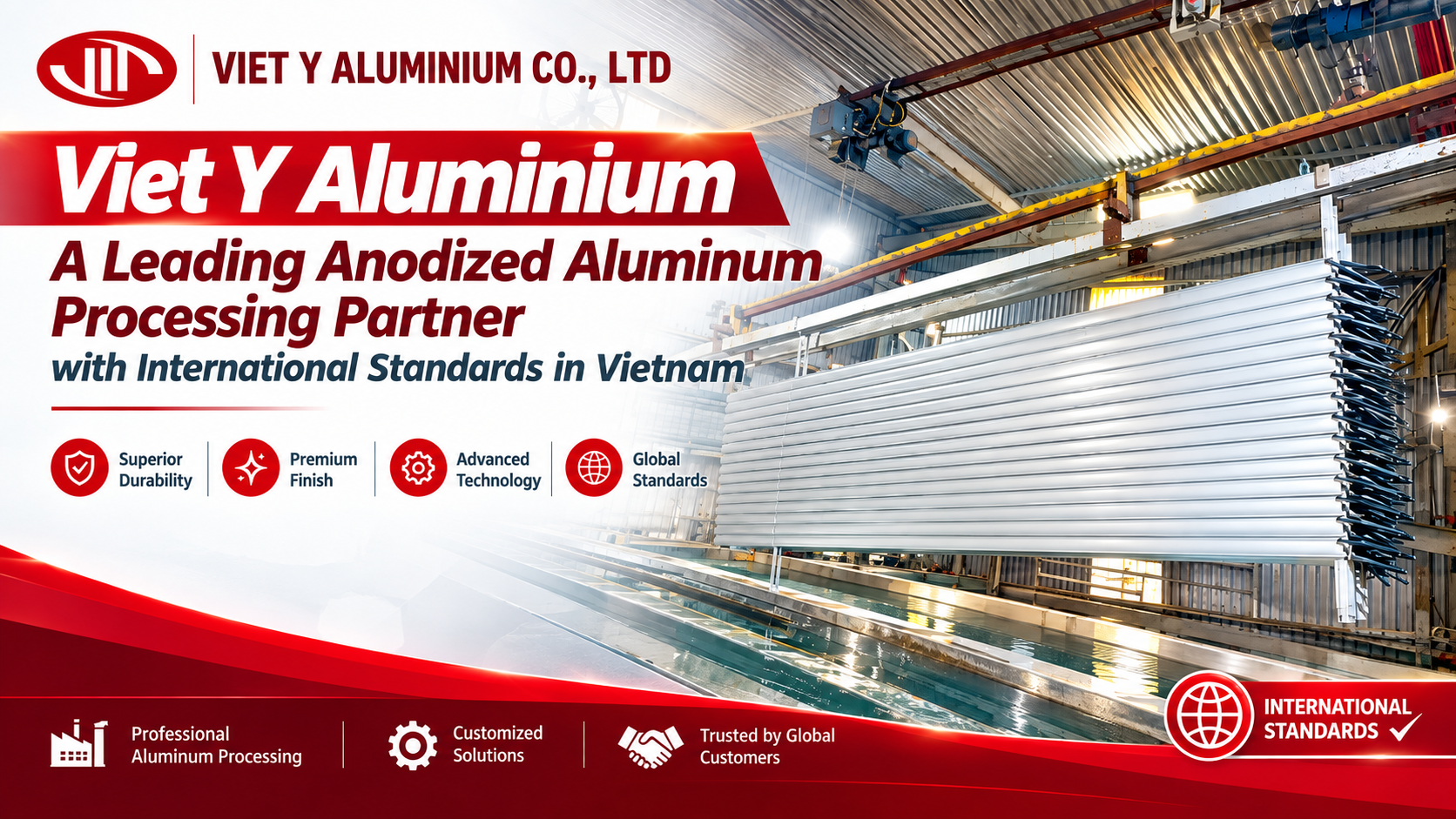 Viet Y Aluminium A Leading Anodized Aluminum Processing Partner with International Standards in Vietnam