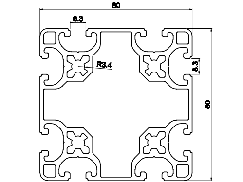 Nhôm băng tải bàn thao tác VIT-0130