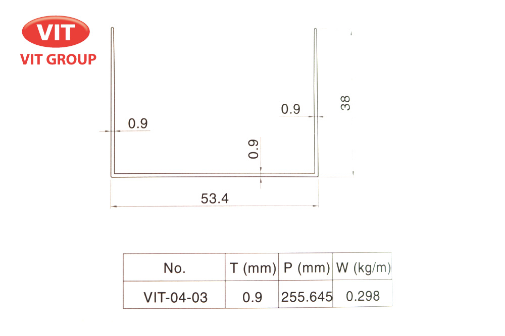Nhôm phòng sạch VIT-0403