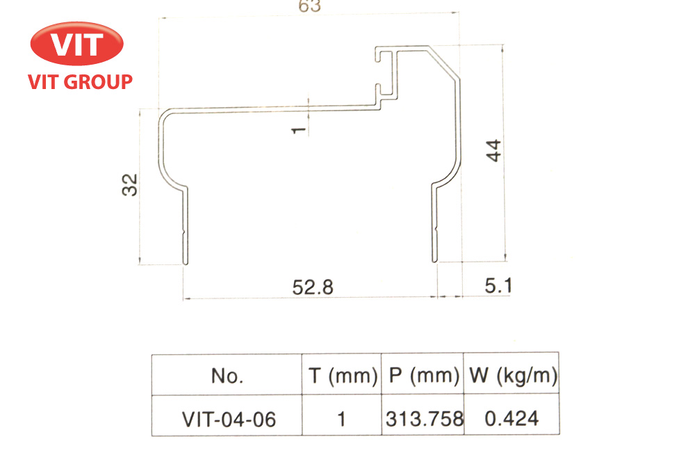 ​Nhôm phòng sạch VIT-0406