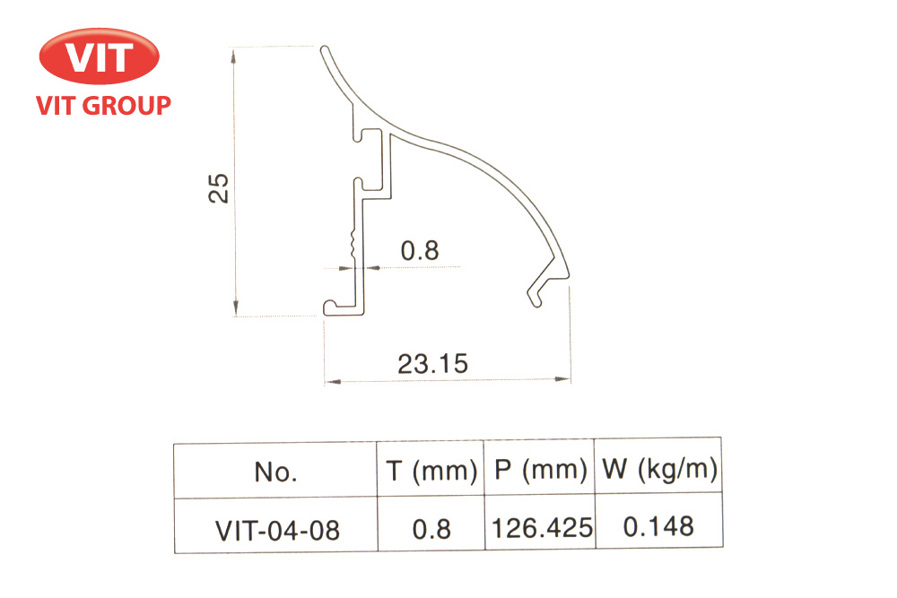 ​Nhôm phòng sạch VIT-0408