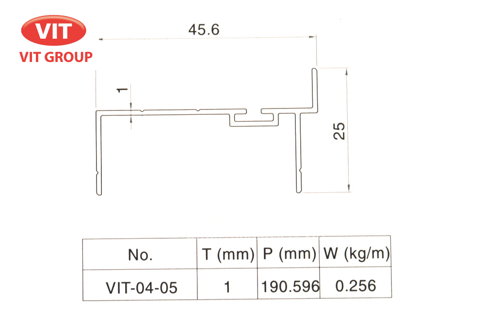 Nhôm phòng sạch VIT-0405