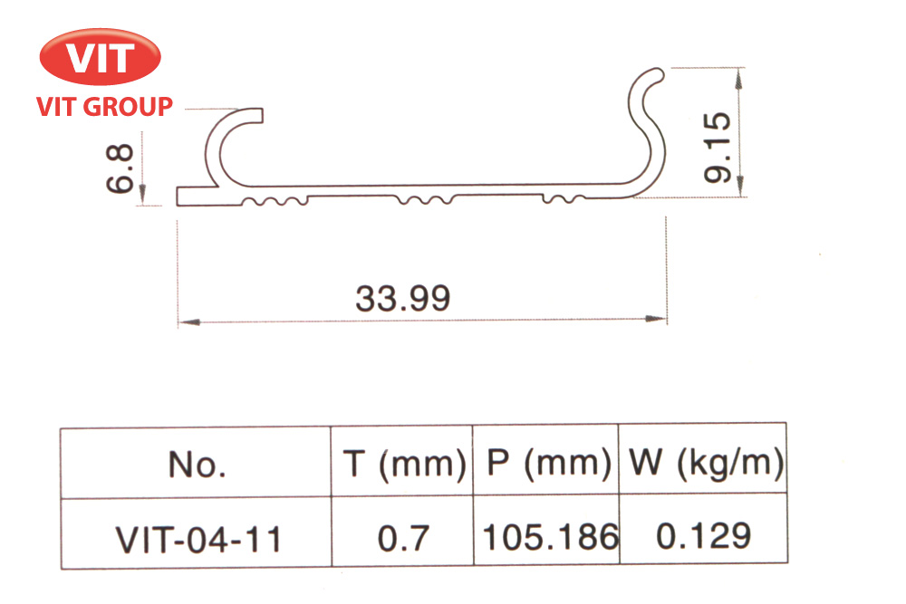 ​Nhôm phòng sạch VIT-0411