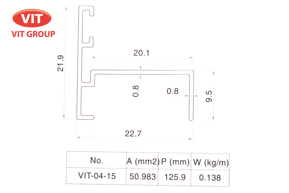 Nhôm phòng sạch VIT-0415