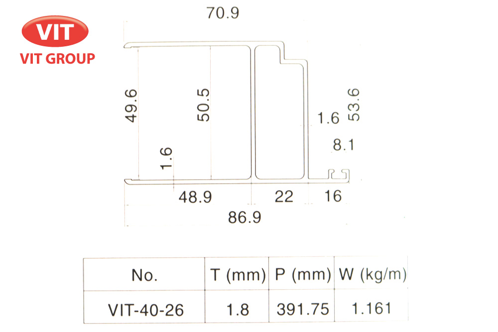 ​Nhôm phòng sạch VIT-0426