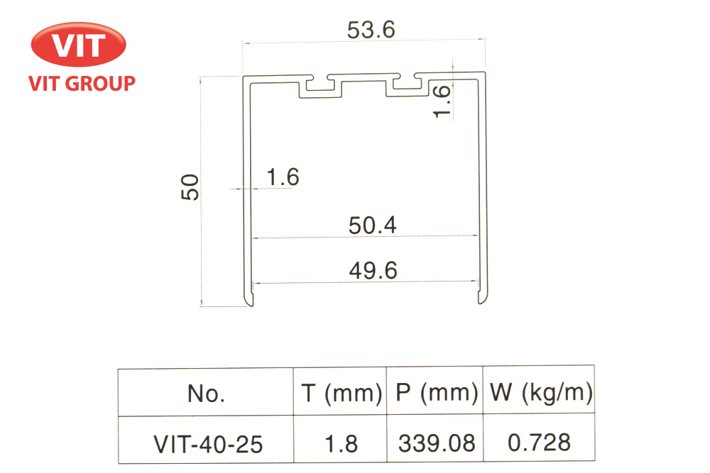 ​Nhôm phòng sạch VIT- 0425