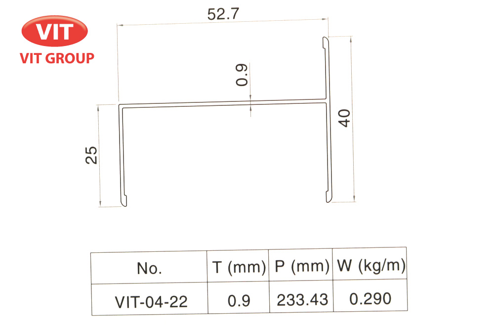 Nhôm phòng sạch VIT-0422