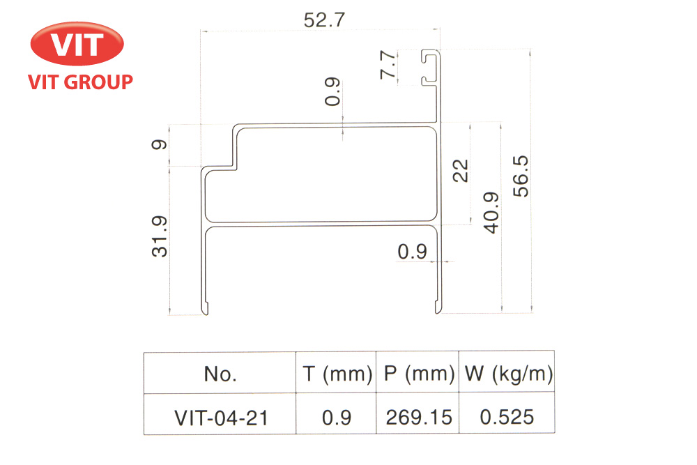 ​Nhôm phòng sạch VIT-0421