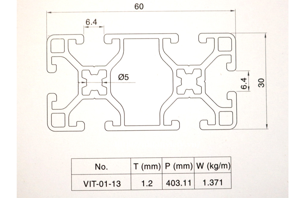 Nhôm băng tải bàn thao tác VIT-0113