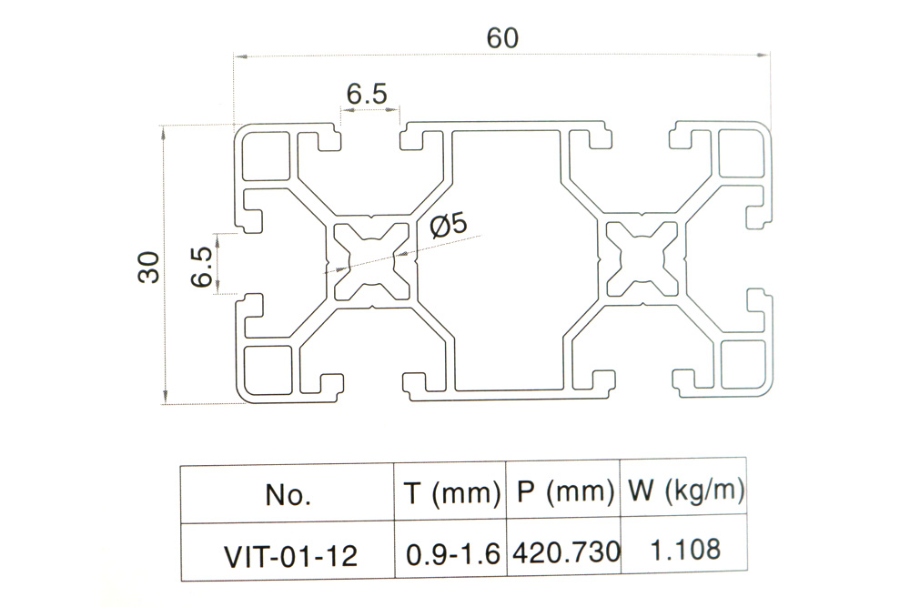 Nhôm băng tải bàn thao tác VIT-0112
