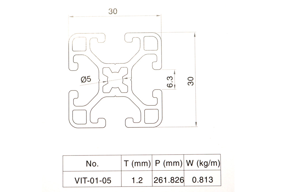Nhôm băng tải bàn thao tác VIT-0105