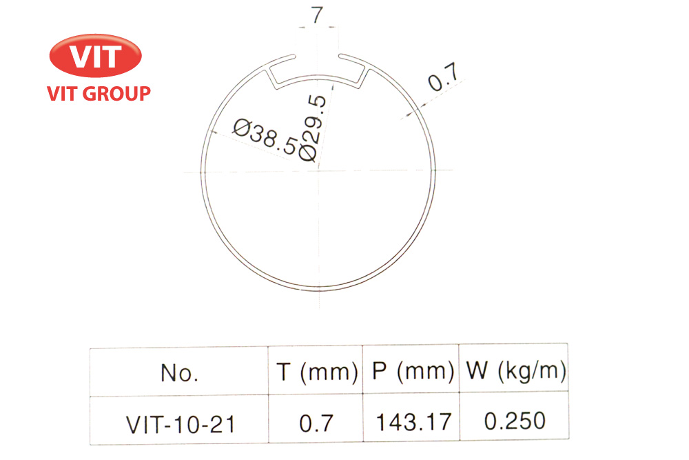 Nhôm mành rèm VIT-1021
