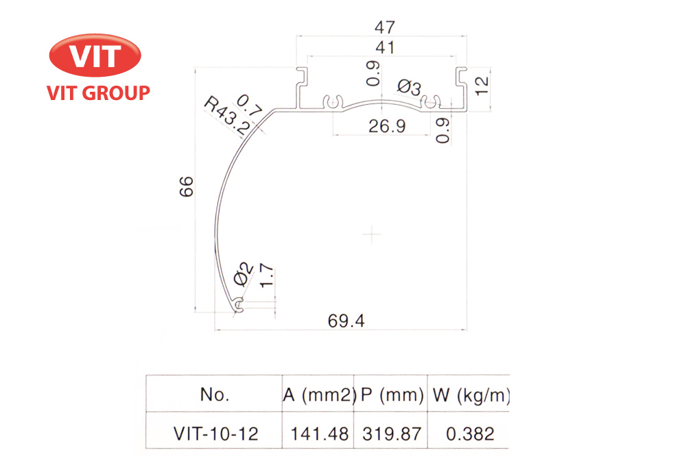 Nhôm mành rèm VIT-1012