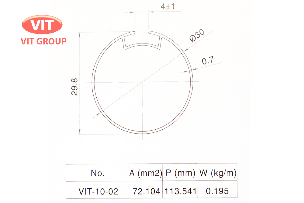 Nhôm mành rèm VIT-1002