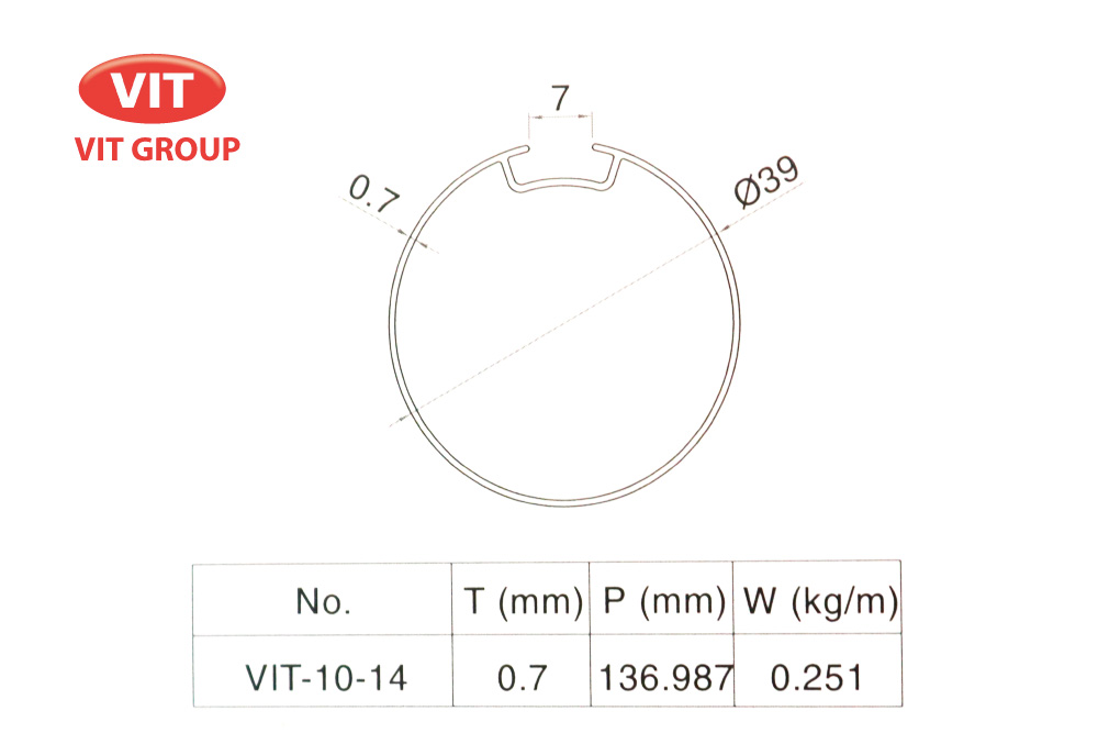 Nhôm mành rèm VIT-1014
