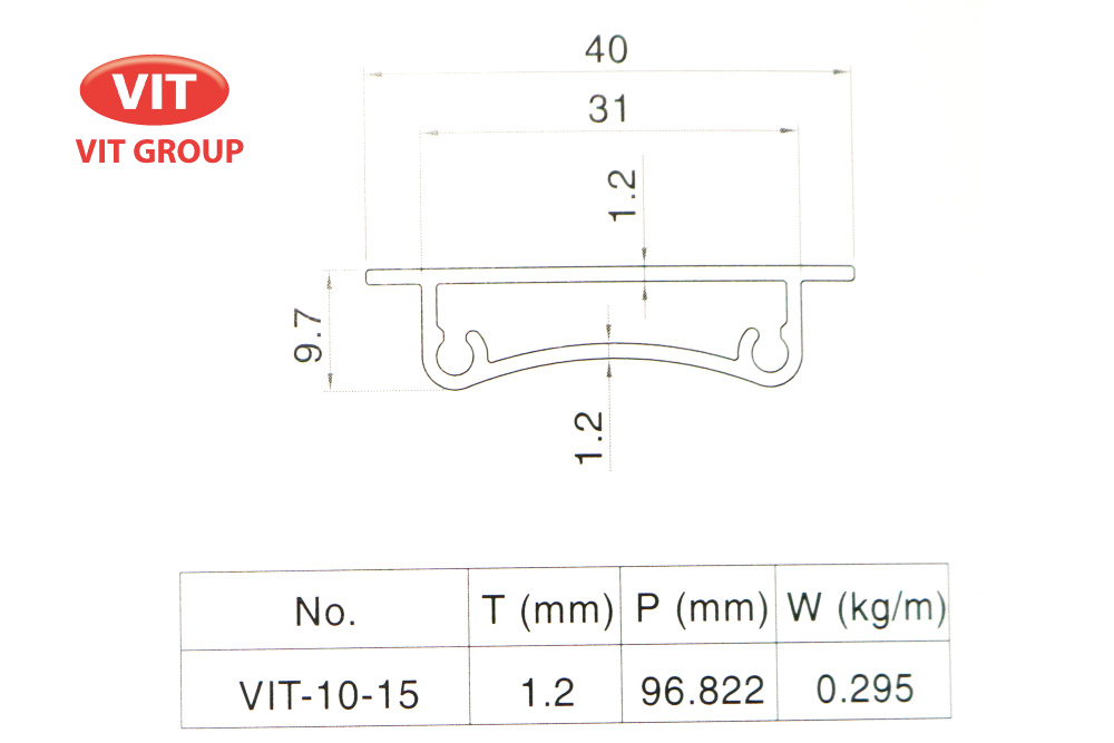 Nhôm mành rèm VIT-1015