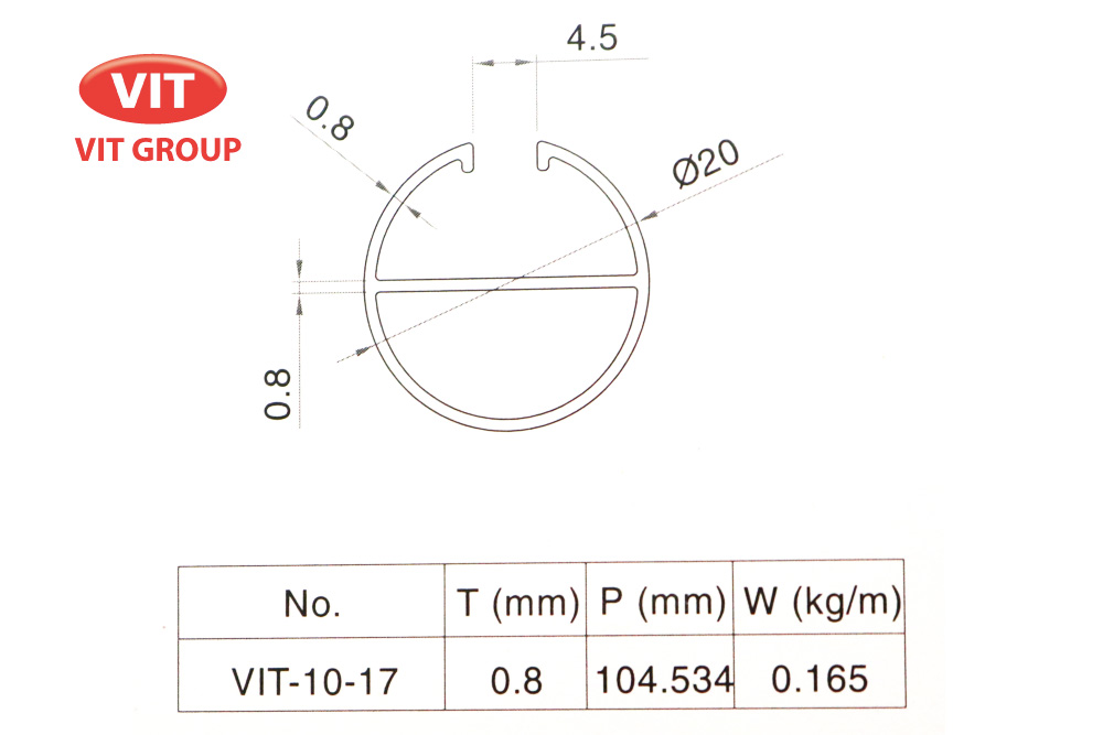 Nhôm mành rèm VIT-1017