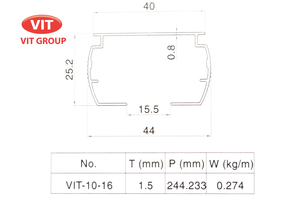 Nhôm mành rèm VIT-1016