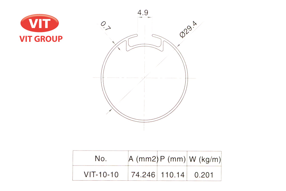 Nhôm mành rèm VIT-1010