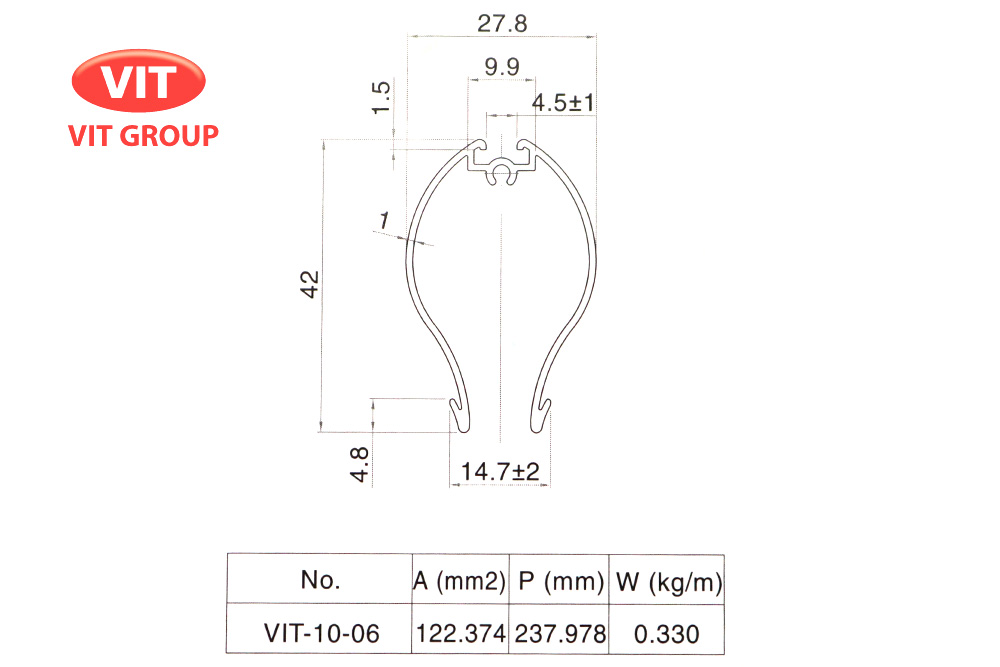 Nhôm mành rèm VIT-1006