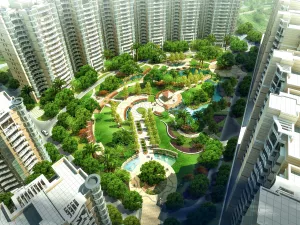 Mái nhà xanh trong phố