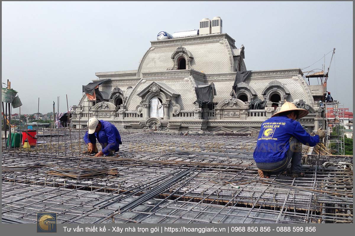 Thi công nối buộc cốt thép sàn