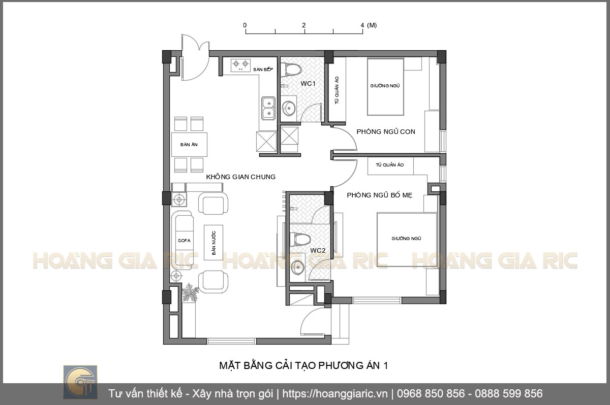 Thiết kế mặt bằng bố trí nội thất pa1 chung cư hiện đại Hà nội dh2015