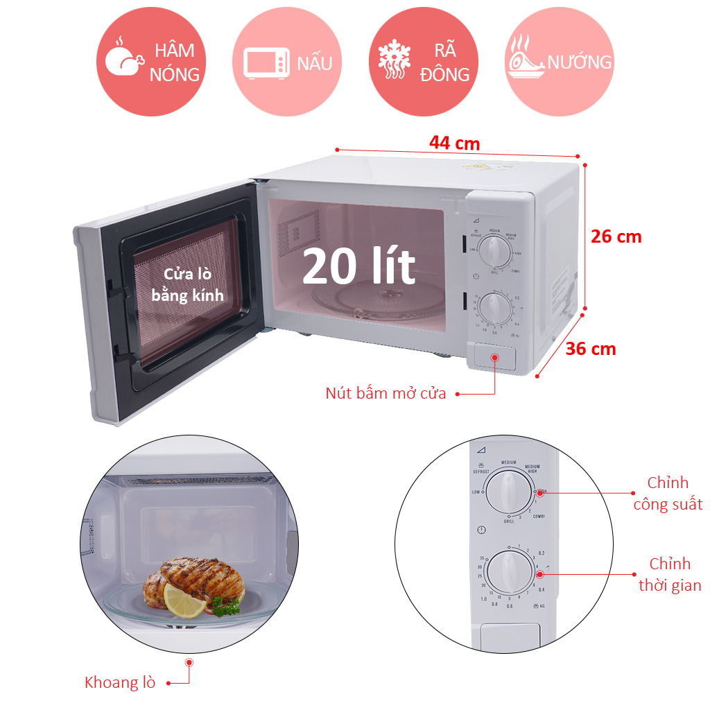 Lò Vi Sóng ELECTROLUX EMM2021GW